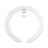 Globo Moldeable 2” D4 Transparente "Crystal 000" 100uds